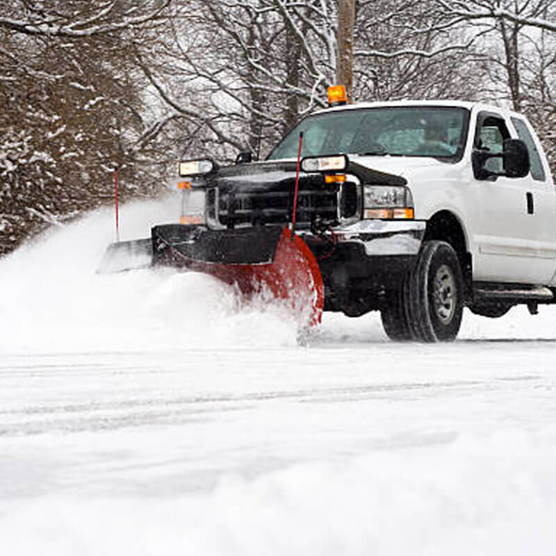 Commercial snow plowing services 1