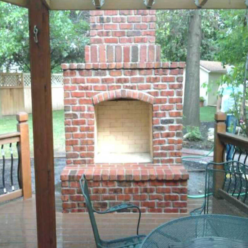 Outdoor fireplace construction mi 1