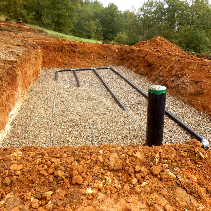 Sand and gravel drainage system contractors mi 1