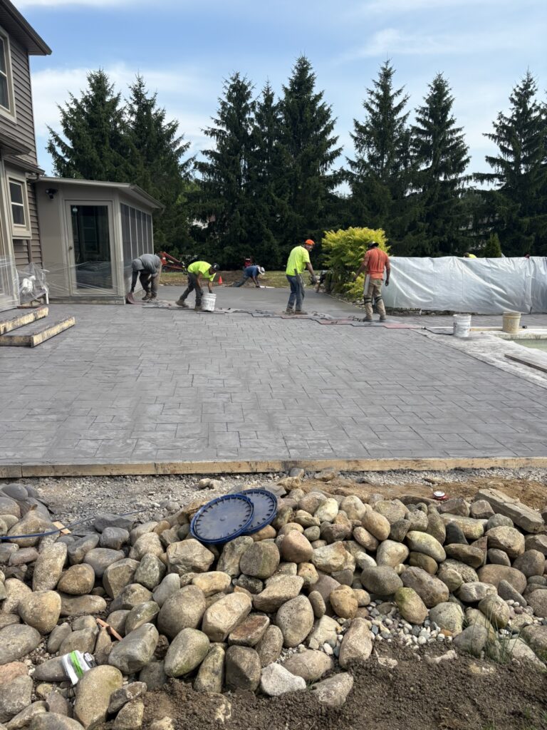 stamped concrete in novi, stamped concrete contractors in novi, stamped concrete in mi, stasmped concrete specialists