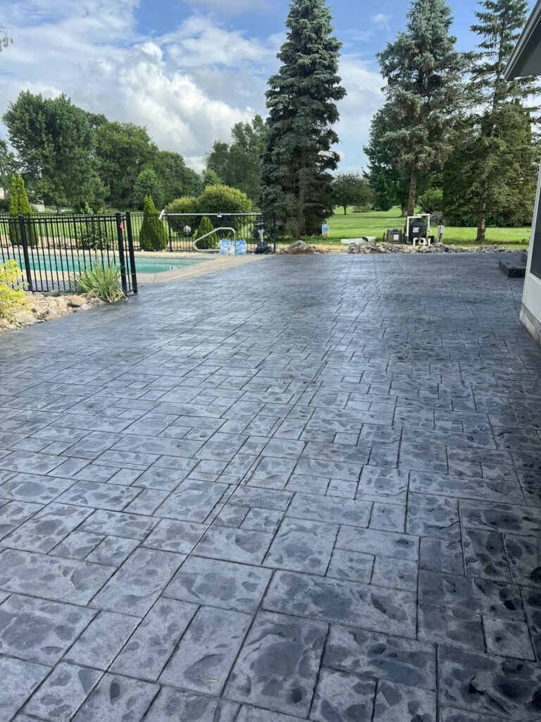 stamped concrete in novi, stamped concrete contractors in novi, stamped concrete in mi, stasmped concrete specialists