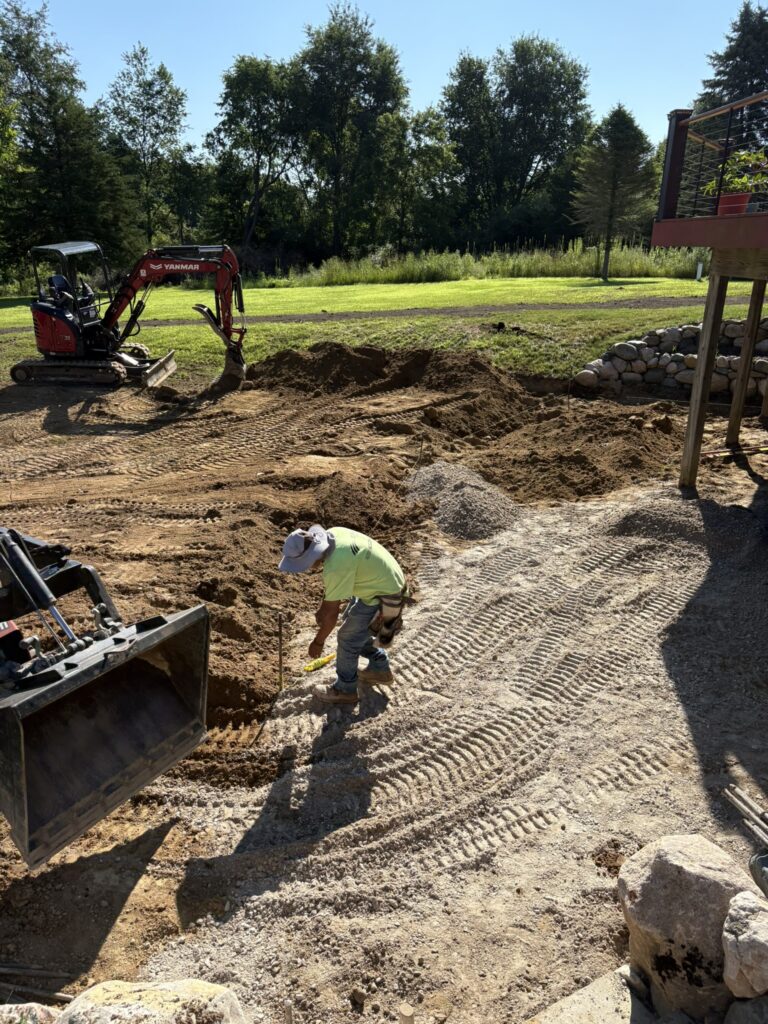 stamped concrete in novi, stamped concrete contractors in novi, dainage in novi