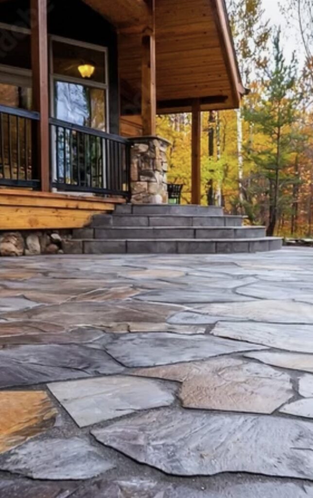 concrete patio in mi