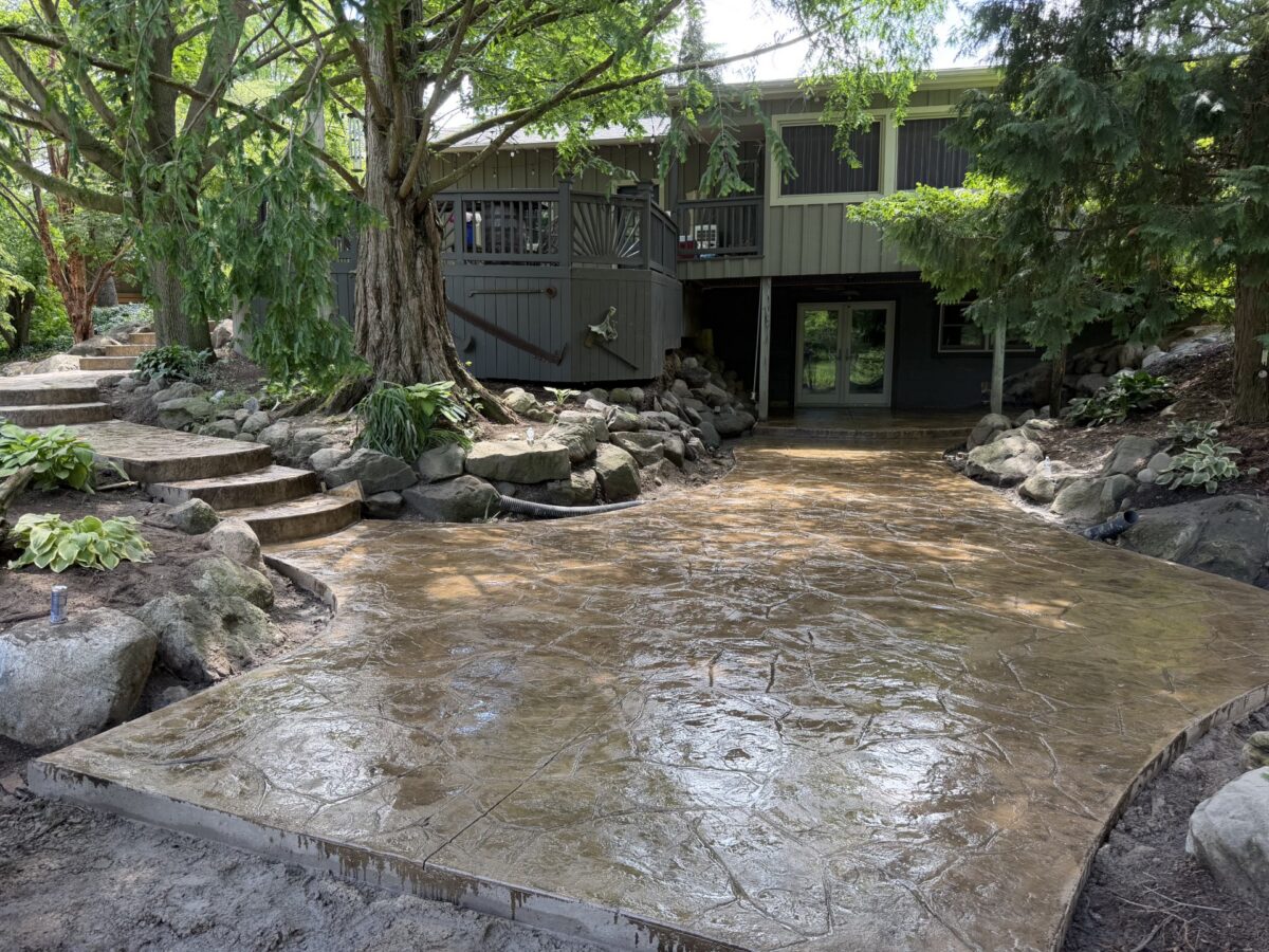 stamped concrete in brighton, stamped concrete stairs, decorative concrete brighton, decorative concrete stairs, brighton concrete