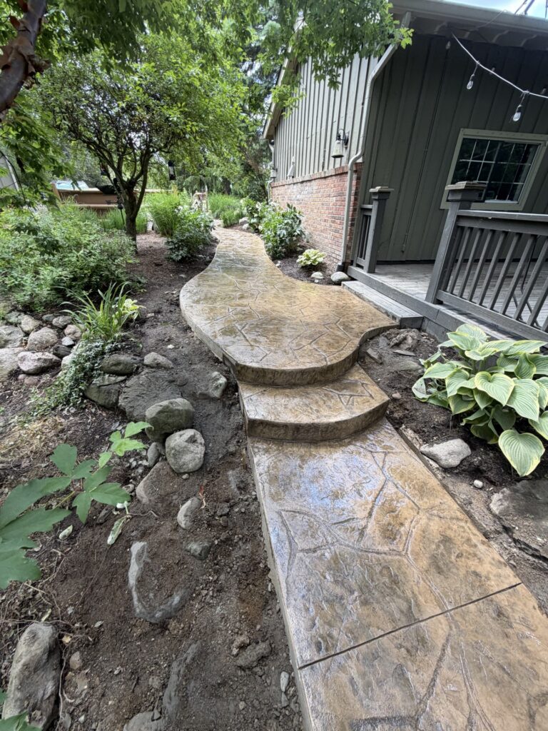 stamped concrete in brighton, stamped concrete stairs, decorative concrete brighton, decorative concrete stairs, brighton concrete